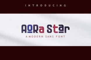 Aora Star Font for Business Branding