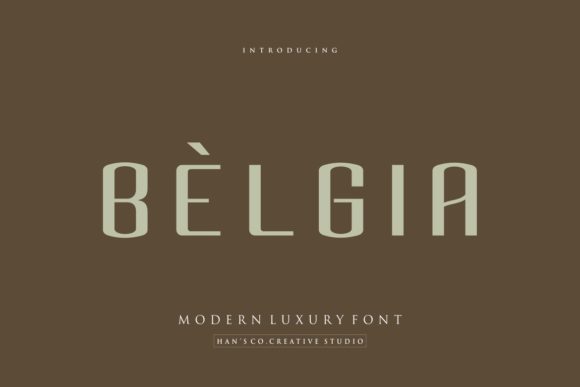 Belgia Font for Creative Makers