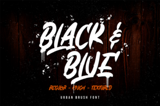 Black Blue Font for Creative Campaigns
