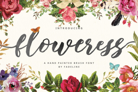 Floweress Font for Web Design