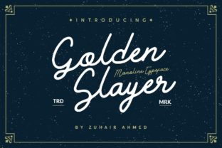 Golden Slayer Font for Business Branding