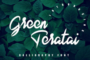 Green Teratai Font Review: A Sweet Script for Creative Branding