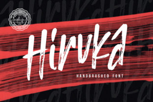 Hiruka: A Bold Brush Font for Business