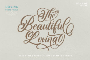 Lovina Family: A Handwritten Font for Captivating Brand Content