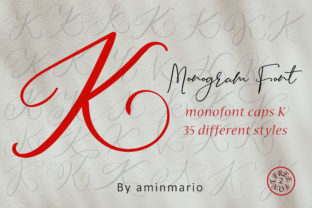 Monogram K Monofont Caps K Font