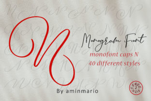 Monogram N Monofont Caps N