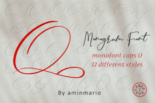 Monogram Q Monofont Caps Q