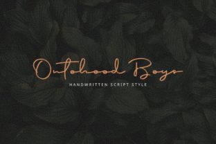 Ontohood Boys Font Adds a Personal Touch to Branding Projects