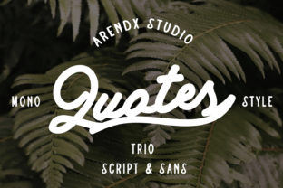 Quotes Trio Font for Creative Projects