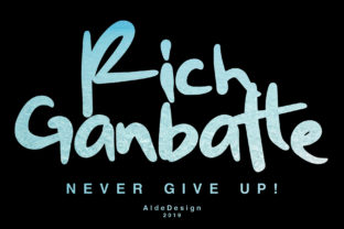 Rich Ganbatte Font for Editorial Design