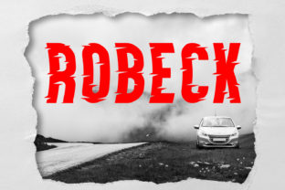 Robeck Font: Bold and Edgy