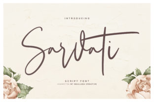 Sarvati: Bold Handwritten Font