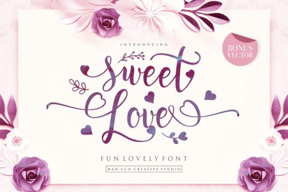 Sweet Love Font for Web Design