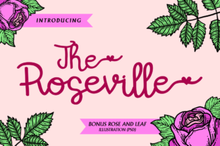 The Roseville Font: Playful Script for Creative Branding